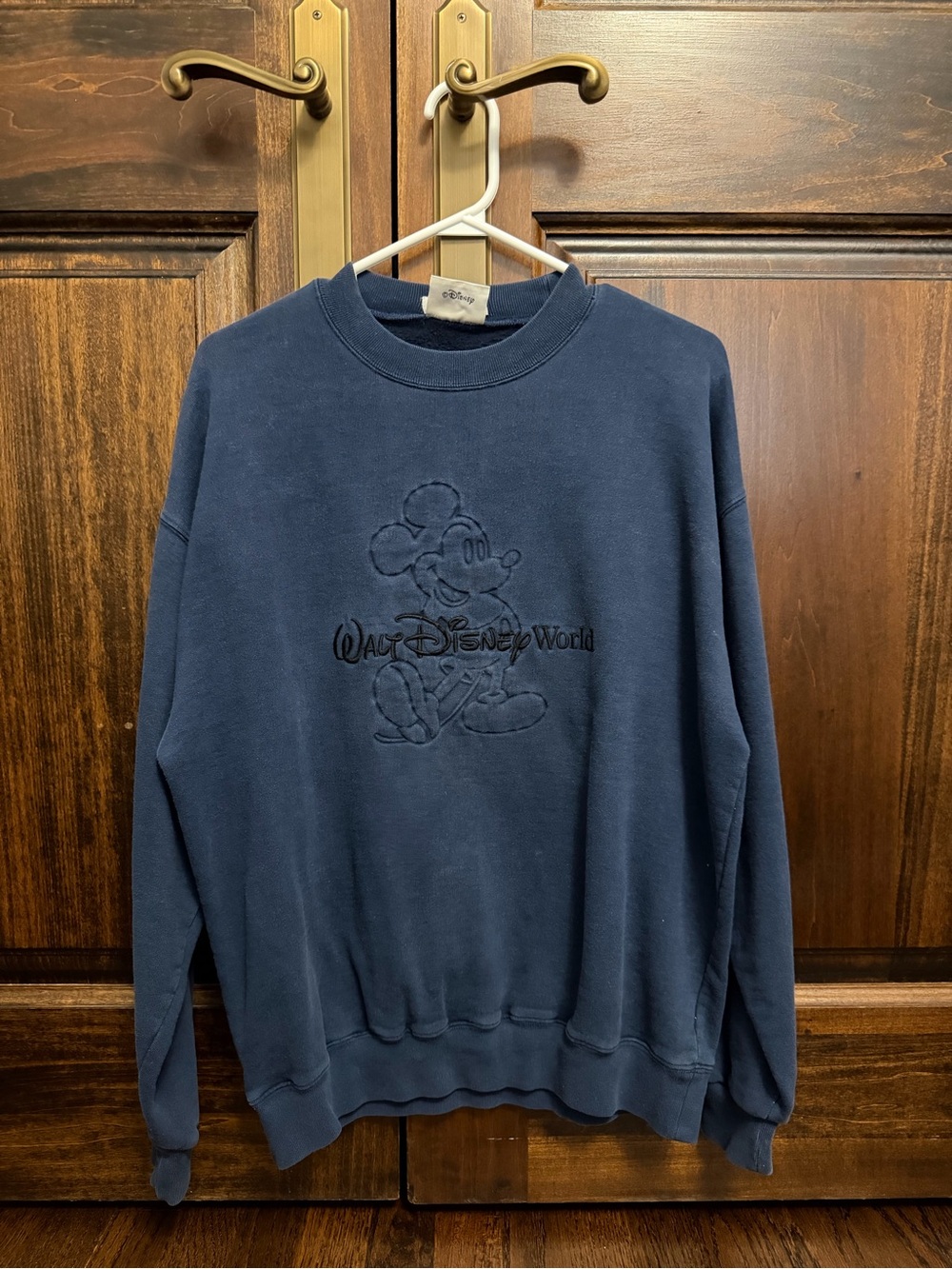 Vintage Walt Disney World Mickey Mouse Embroidered Crewneck